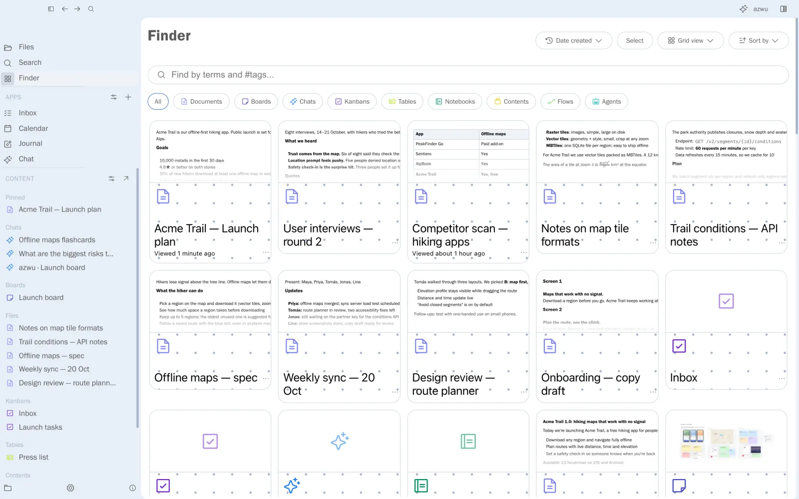 The finder grid
